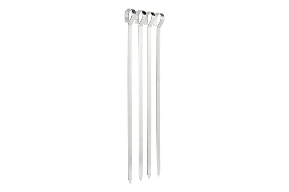 Flamino BBQ Edelstahl Spiesse | 35 cm | 4 Stück
