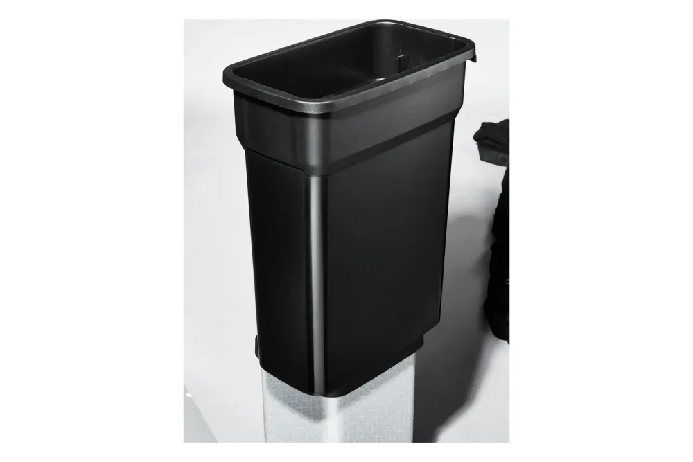 Rotho Abfalleimer Selecto Schwarz | 61 × 49 × 29 cm | 55 l