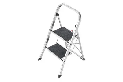 Hailo K70 4392-801 Aluminium Klapptritt klappbar Arbeitshöhe (max.): 2.25 m Silber, Schwarz 3.3 kg