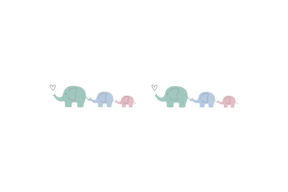 Rayher Washi Tape Elefantenfamilie | 15 mm × 10 m