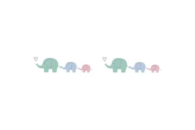 Rayher Washi Tape Elefantenfamilie | 15 mm × 10 m
