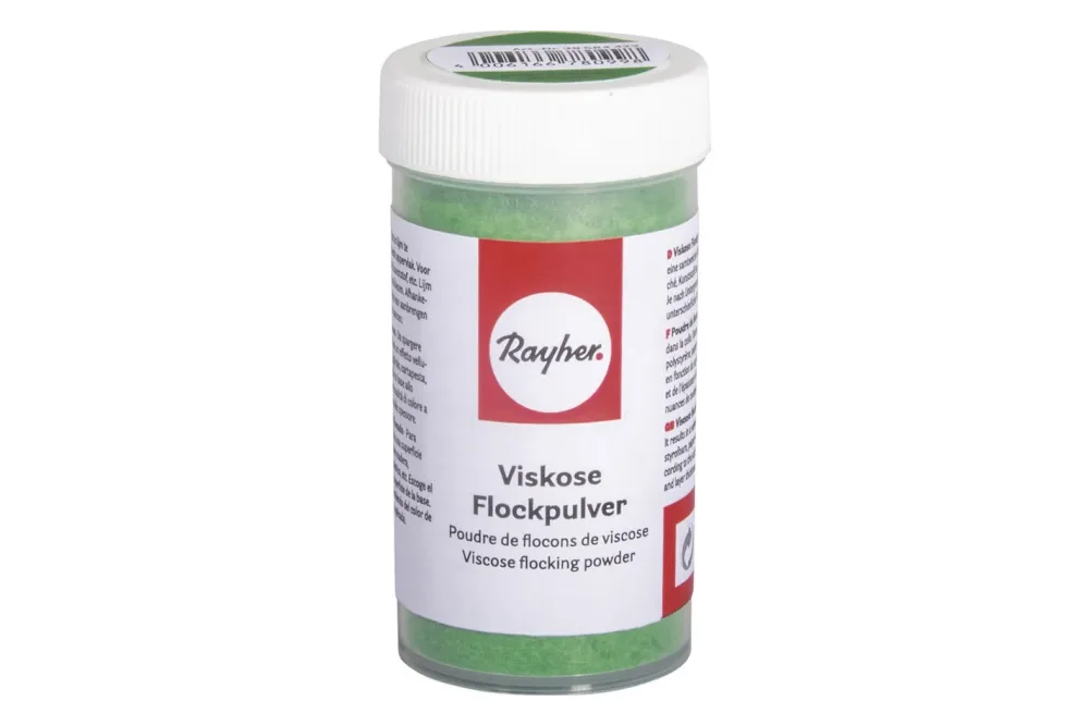 Rayher Viskose Flockpulver Grasgrün | 8 g