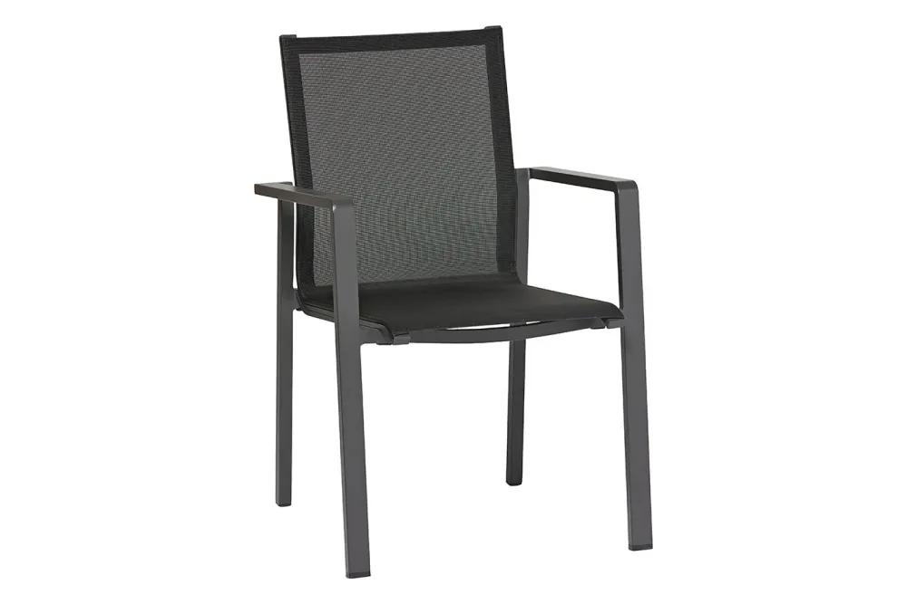 Home and More Stapelstuhl Stettin Anthrazit | 83 × 57 × 60