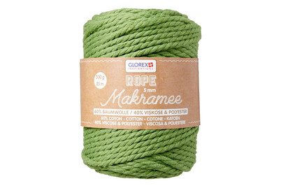Glorex Makramee Rope Olivgrün | 500 g | 5 mm