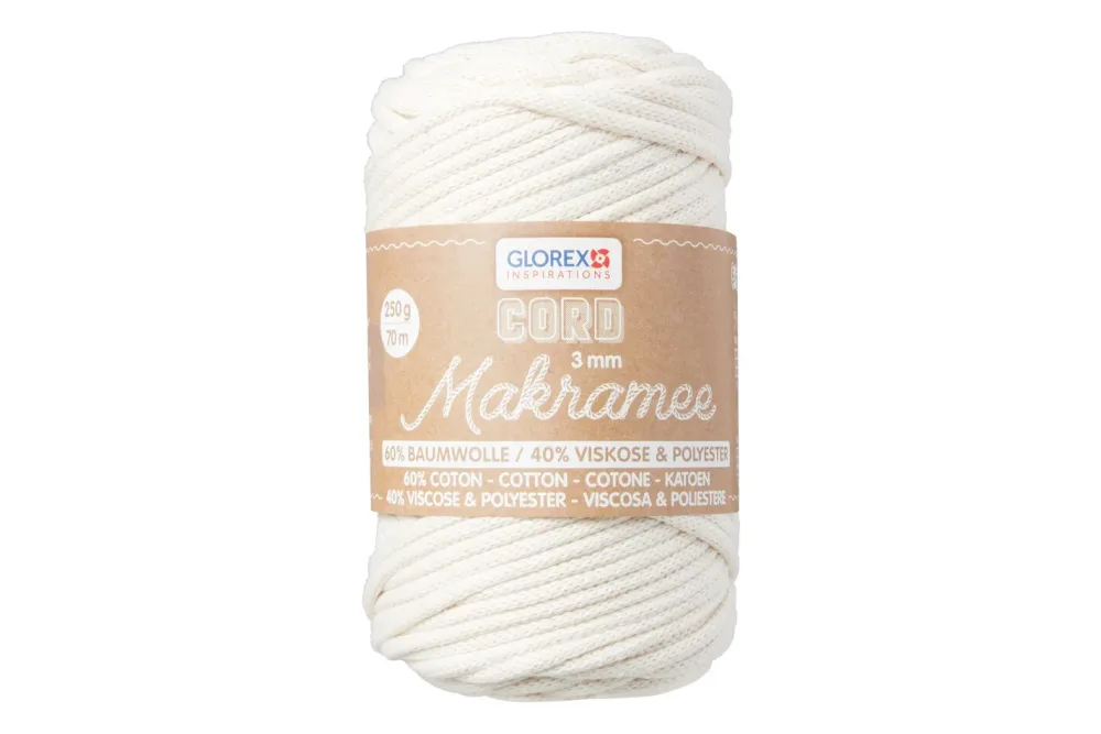 Glorex Makramee-Cord | 3 mm | 250 g