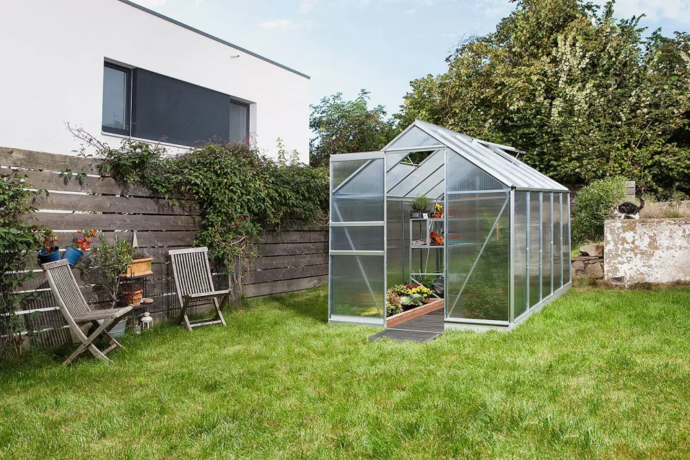 Vitavia Gewächshaus Apollo 6200 Silber | 2 × 3 × 2 m