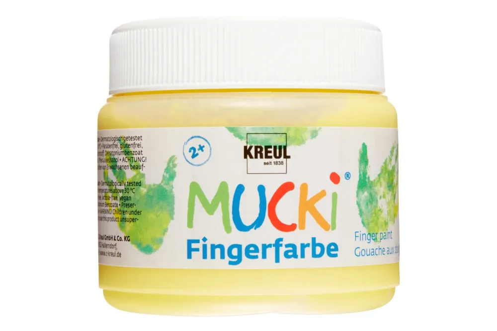 Kreul Mucki Fingerfarbe Gelb | 150 ml