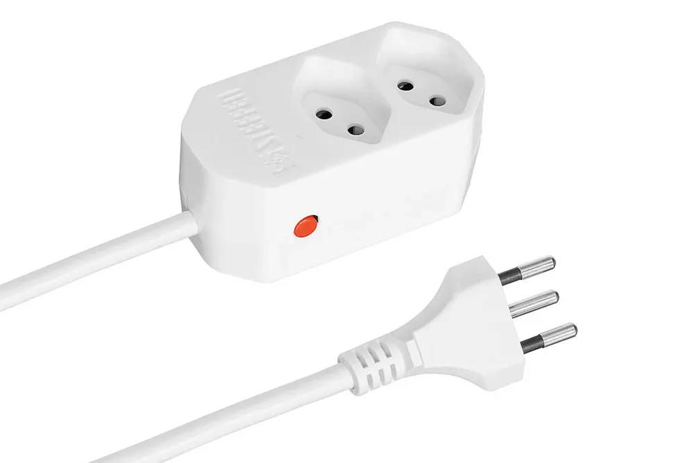 Steffen Steckdosenleiste Compact mit Reset-Button | 2x T13 | 1.5 m