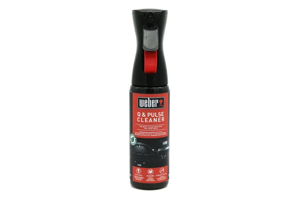 Weber Q und Pulse-Reiniger - 300 ml Nebelspray – Weber Grillbürste/Grillreiniger – schwarz