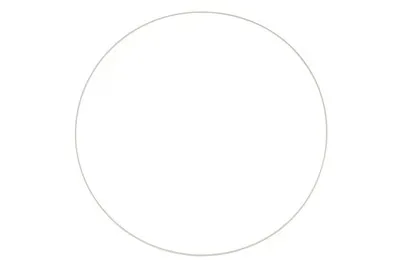 Glorex Metallring Weiss | ⌀ 50 cm