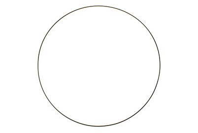 Glorex Metallring Schwarz | ⌀ 45 cm