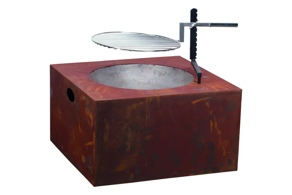 Nouvel Grill- und Feuerstelle Piazza Corten | 70 × 70 × 40 cm