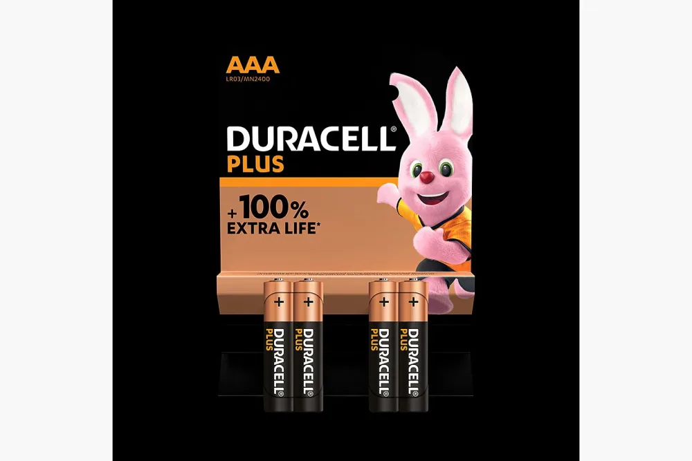 Duracell - Plus, Alkaline-Bat.,4Stk, AAA(LR03)