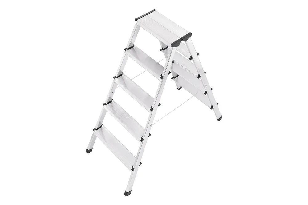 Hailo Doppelstufenleiter D60 | 2 × 5 Sprossen