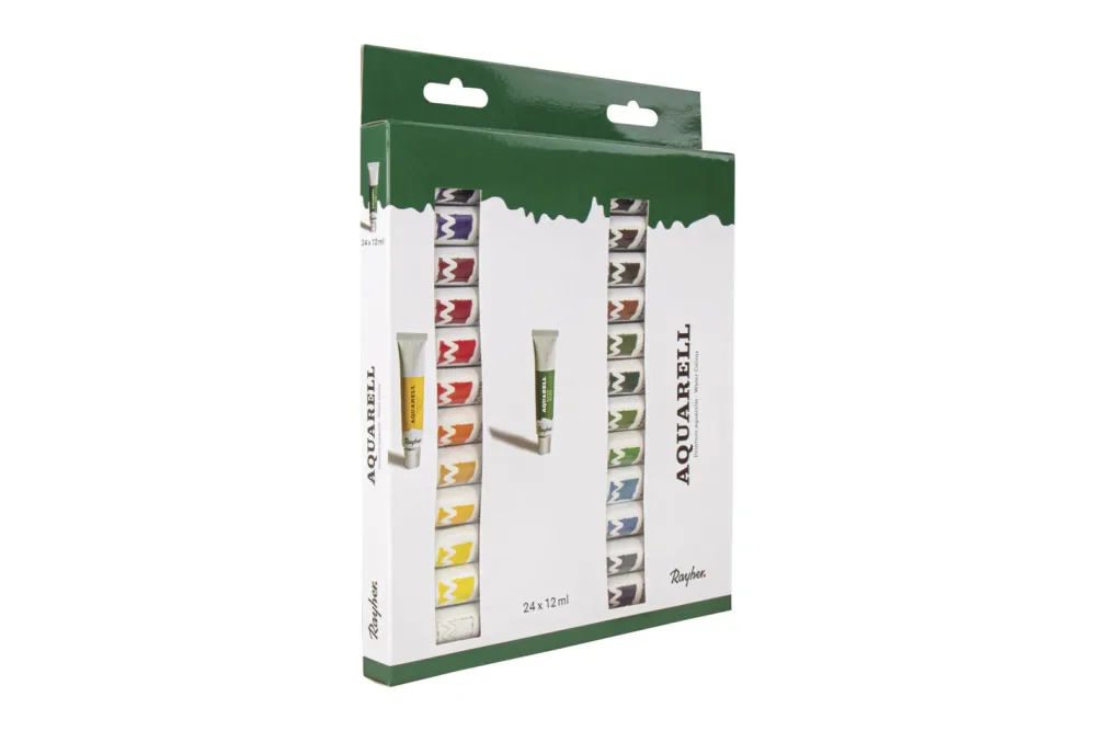 Künstler-Set Aquarellfarben, 24 Farben x 12ml, Set 288ml