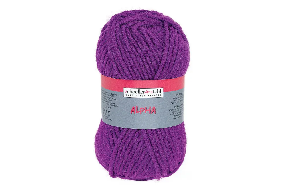 Schoeller Alpha Mützengarn 43 Violett | 50 g