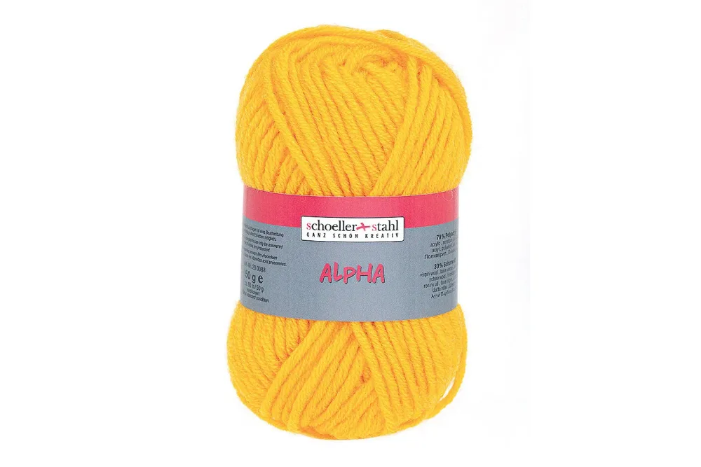 Schoeller Alpha Mützengarn Sonnengelb | 50 g