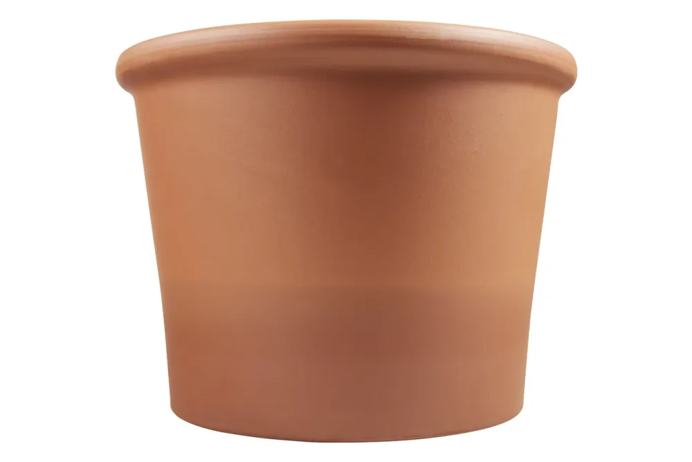 Deroma Pflanztopf Cilindro Bordato Terrakotta | ⌀ 38 × 29 cm