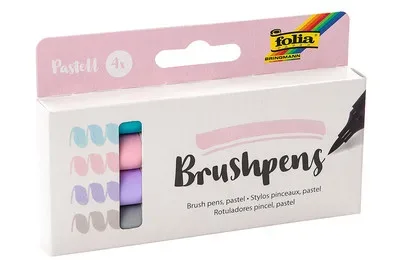 Folia Brush Pens Pastell | 4 Stück
