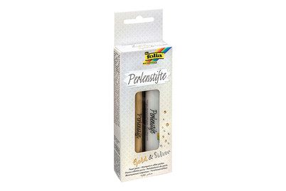 Folia Perlenstifte Gold und Silber | 2 Stück