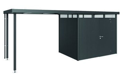 Biohort Seitendach Gr. L zu Gerätehaus HighLine H2 Dunkelgrau