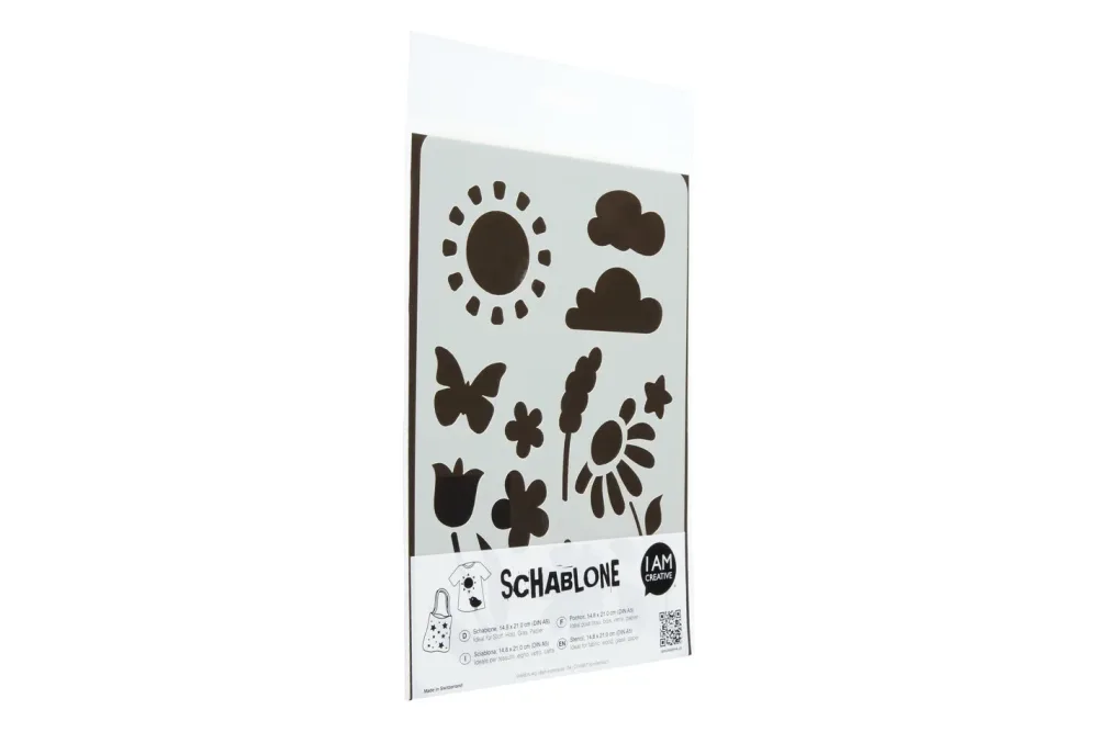 I am Creative - Schablone, 25X15.3X0.2CM, Multicolor
