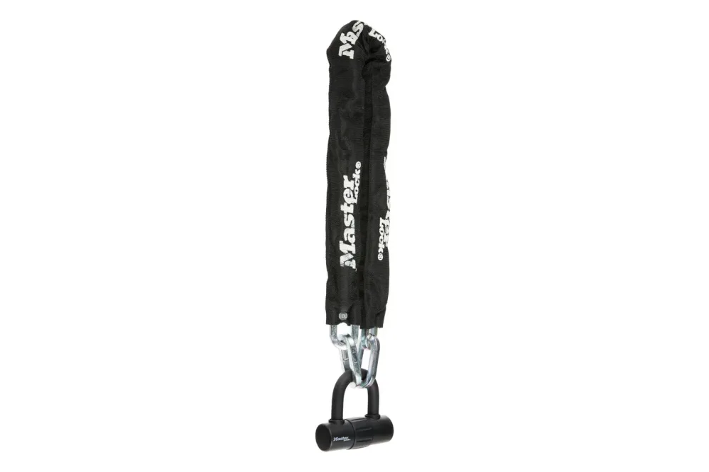 Masterlock Kette mit Mini-Bügelschloss Schwarz | 90 cm