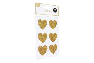 NEUTRAL Sticker, Herz gold, MAA4087.52 4 Bl., Set II