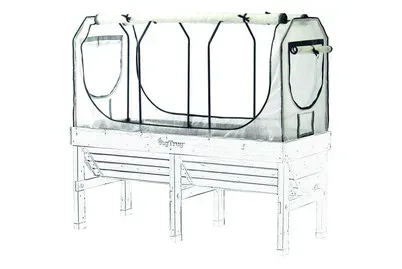 Vegtrug Multi Cover Set mit Rahmen Weiss | 180 × 83 × 78 cm