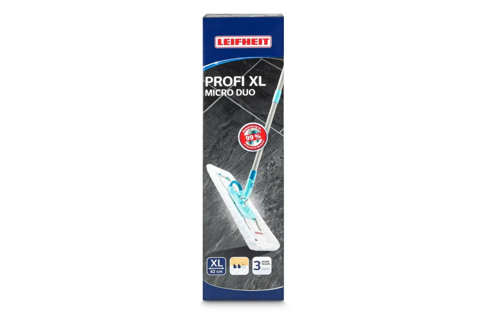 LEIFHEIT Bodenwischer PA, PE, Edelstahl; Bezug: 75% Polyester, 25% Nylon
