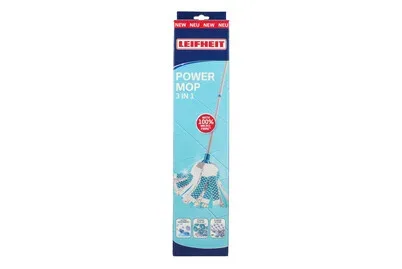 Leifheit - Power Mop (3 in 1, 120 cm), Grau