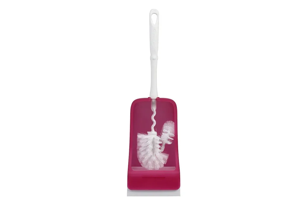 Ebnat WC-Garnitur Flex mit Randreiniger Pink | 38 × 12 × 11.5 cm