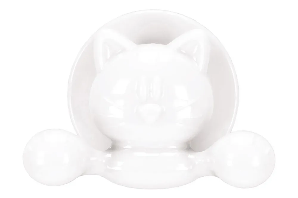 Kleine Wolke Wandhaken Jolly Cat Weiss | 8.3 cm