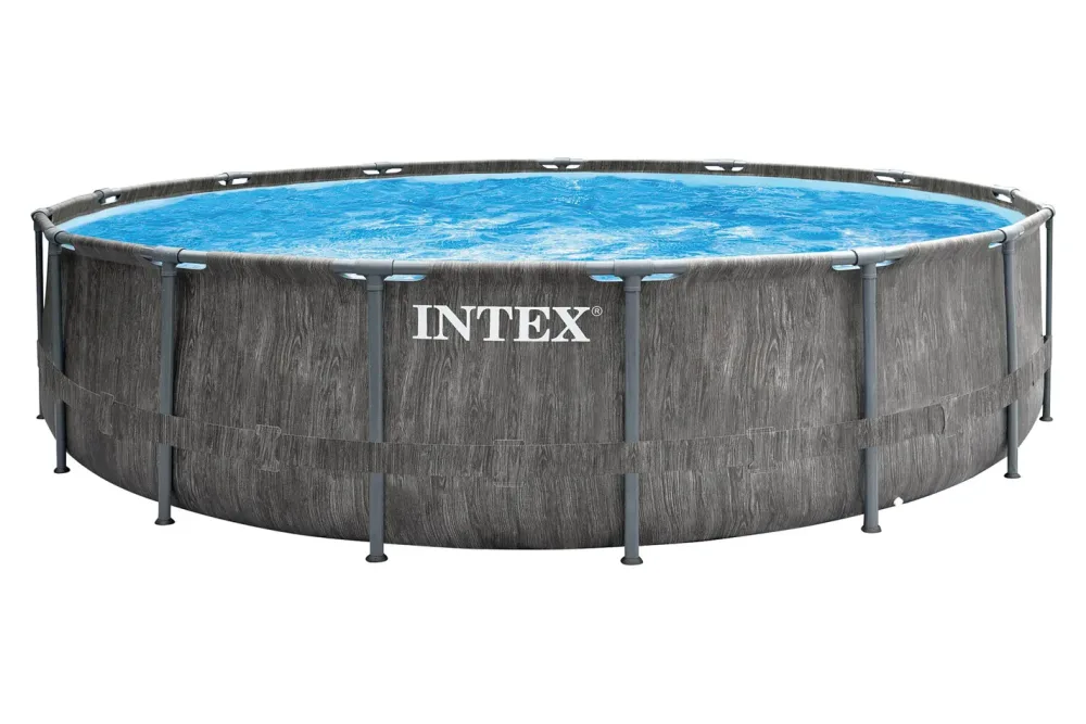 Intex Aufstellpool Prism Frame Greywood Rund | 457 cm | 16805 l