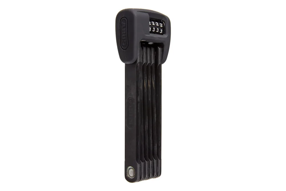 Abus Faltschloss Bordo Combo 6000C/90 LED Code mit Halter SH 6000/90 - schwarz
