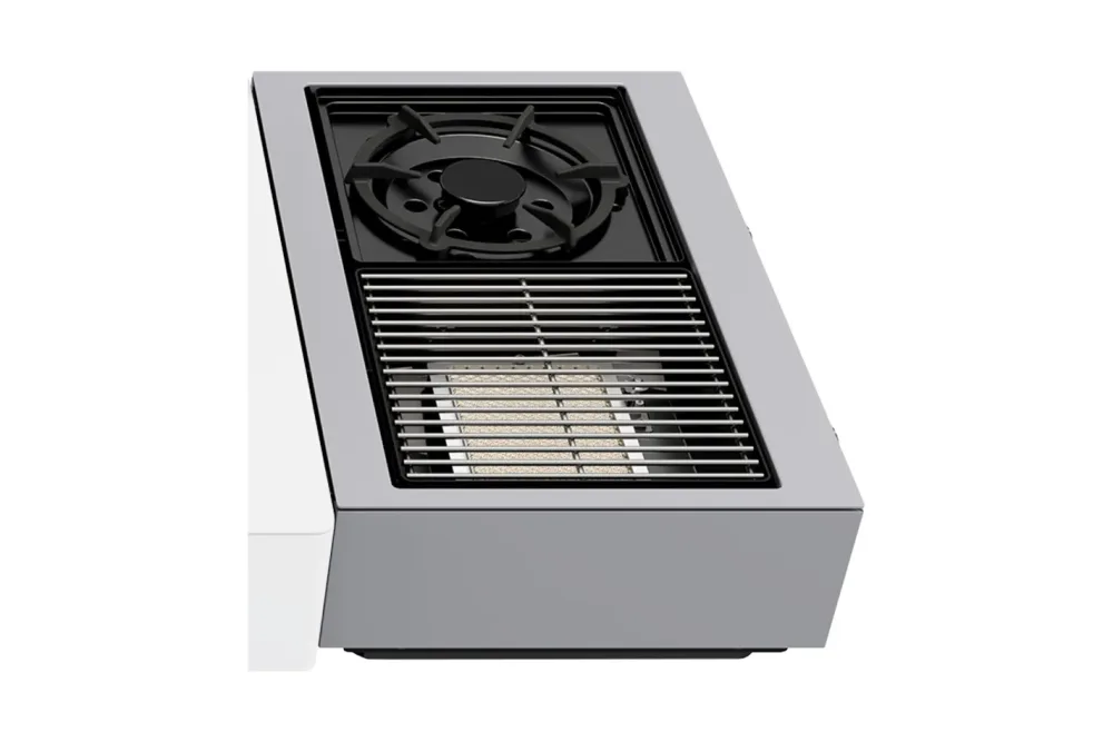 OUTDOORCHEF Blazing-/Cooking Zone Kit Plus 50mbar Arosa Series – Grill Ablage/Grill Rollwagen/Grill Erweiterung