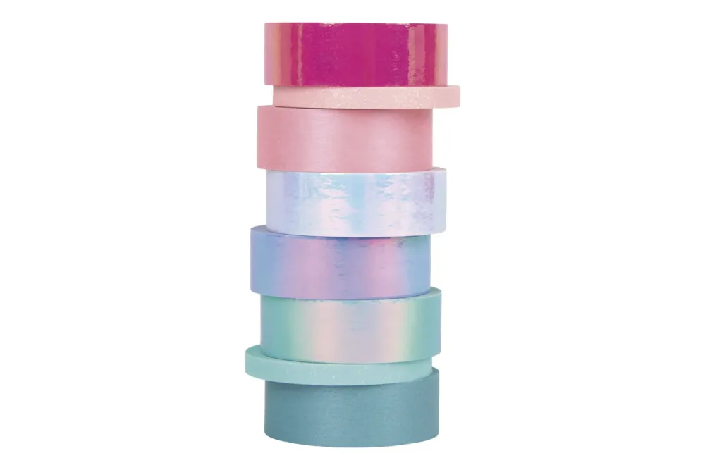 Rayher Washi Tape Shiny Mix | 8 Stück