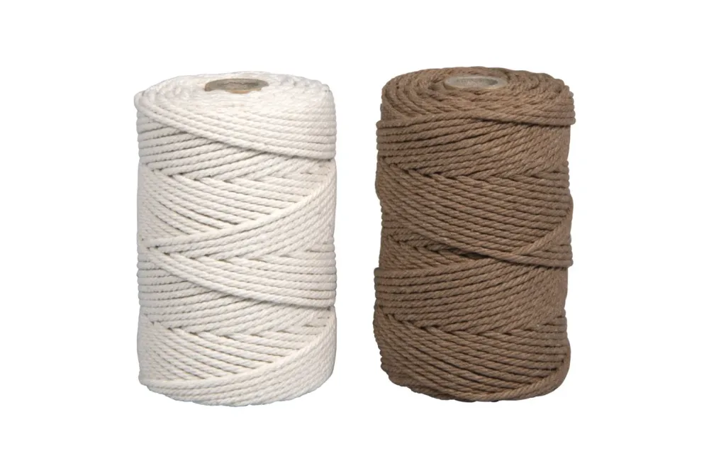 Rayher Makramee-Garn-Set | ⌀ 2.2 mm | 2 × 200 g
