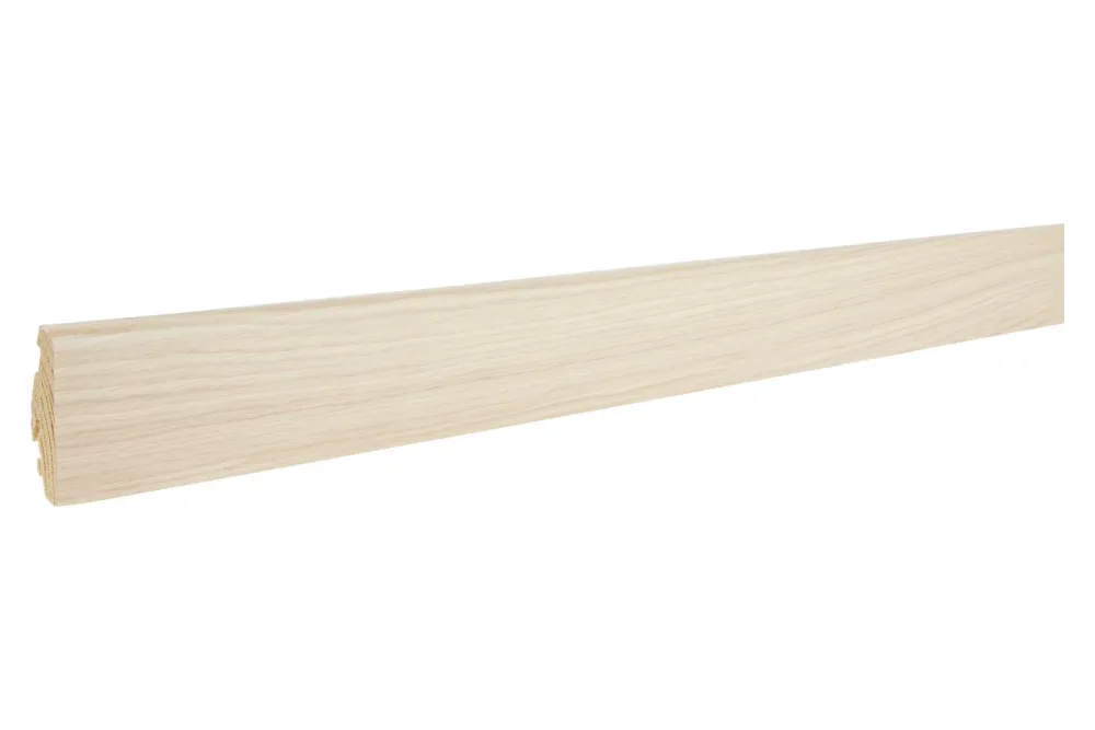 Parkett-Sockelleiste 5 Eiche Weiss | 240 × 1.9 × 0.6 cm