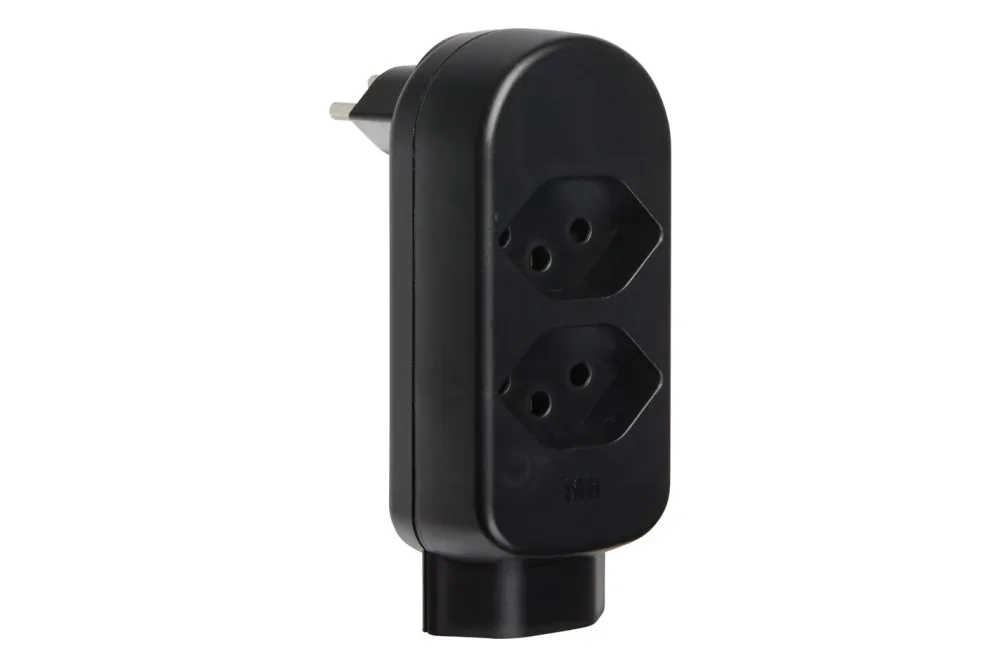 Max Hauri AG Abzweigstecker Schwarz | 3 × Typ 13