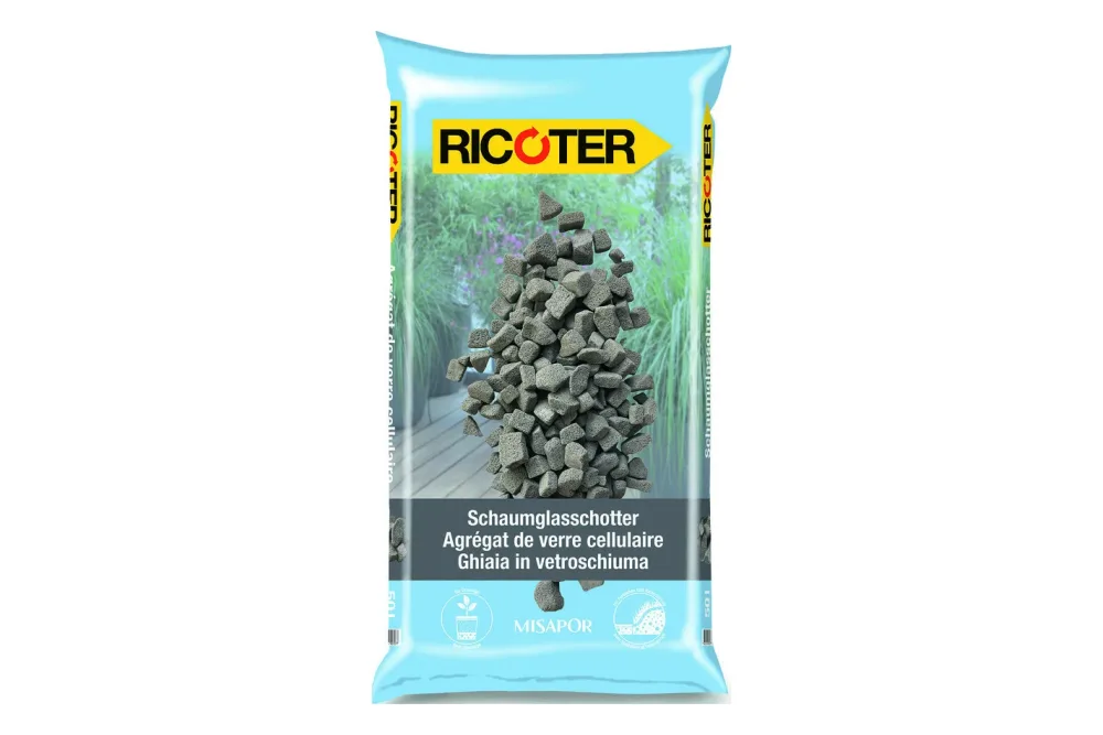 Ricoter Misapor Schaumglasschotter | 50 l
