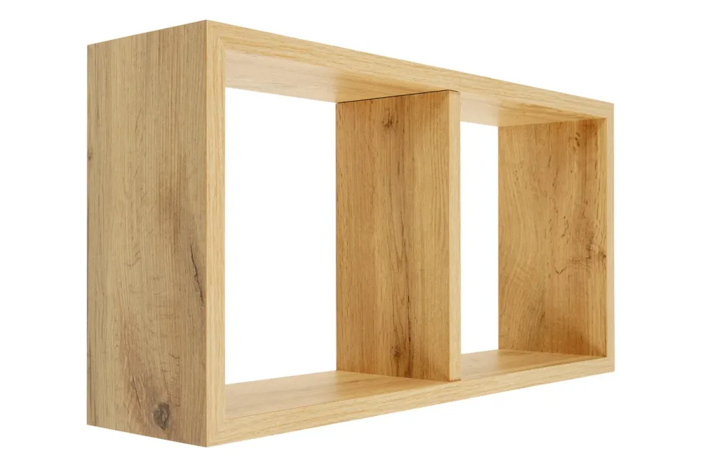 Dekoregal Cube Yasmine Eiche | 30 × 59 × 15 cm