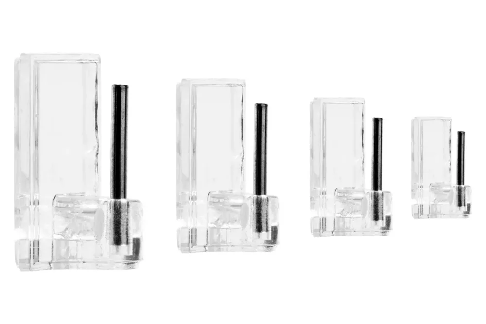Klebehaken für Vorhangstangen | Transparent