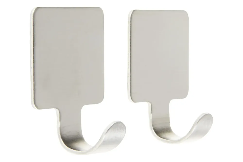 Inofix Klebehaken Silber | 2 Stück