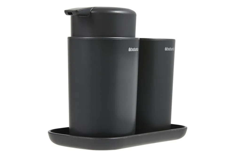 Brabantia - Badezimmer-Zubehör Set, Dunkelgrau