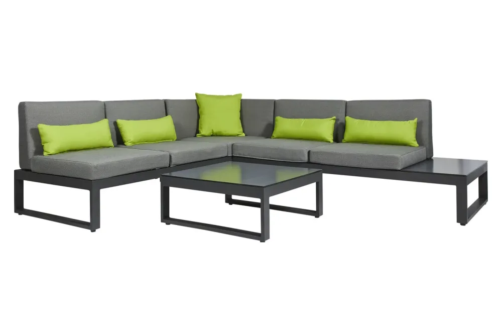 Home and More Lounge-Set Cocoa Beach Grau | 255 × 225 × 78 |