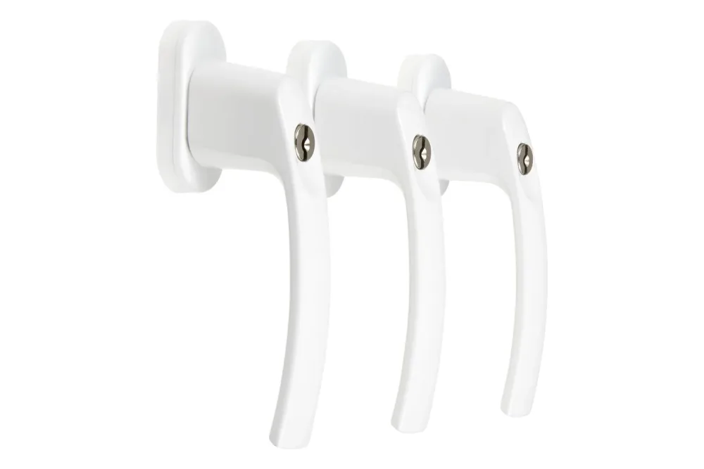 Suedmetall Fenstergriff-Set Weiss Aluminium | 15.3 cm | 3 Stück
