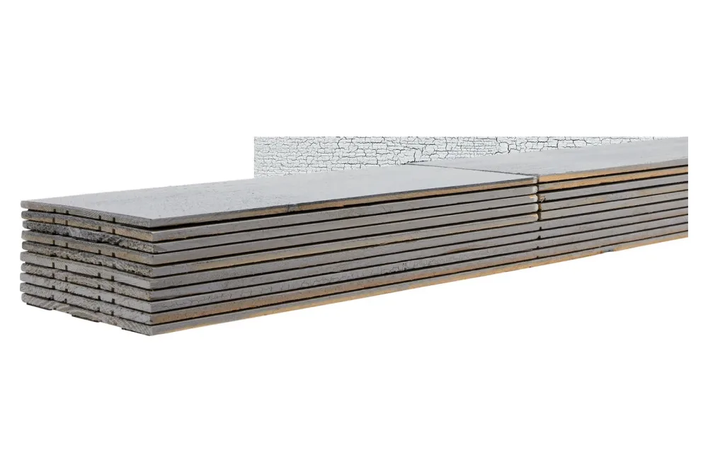 Selbstklebender Holz-Wandbelag C28-Flaky Grau 900x128mm