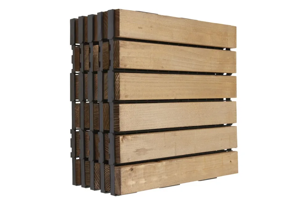 Bodenfliese Fichte Braun | 30 × 30 cm | 5 Stück