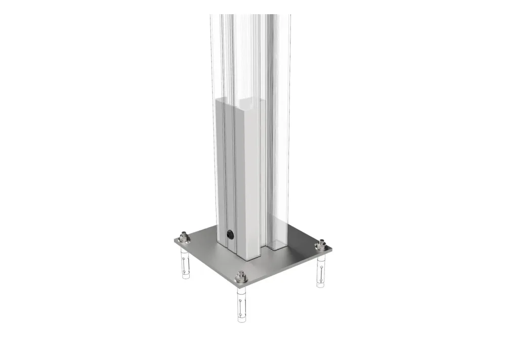 Pfostenanker Silver zu Alupfosten DIY